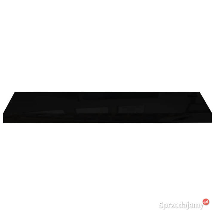 Półka ścienna wysoki połysk czarna 80x235x38 MDF Warszawa sprzedam