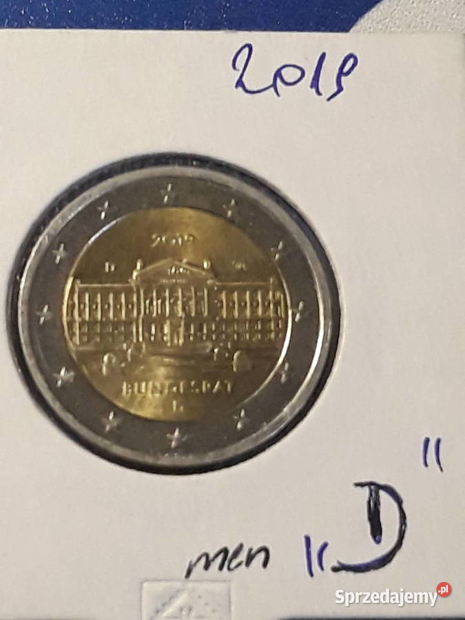 2 Euro Niemcy Bundesrat 2019 rmen D