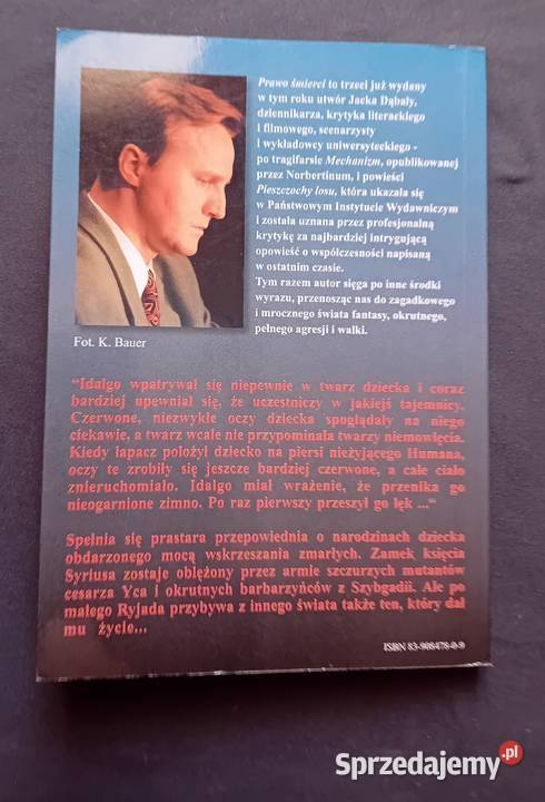 Jacek Dąbała Prawo śmierci Artha Inc 1997 r wielkopolskie Koźminek