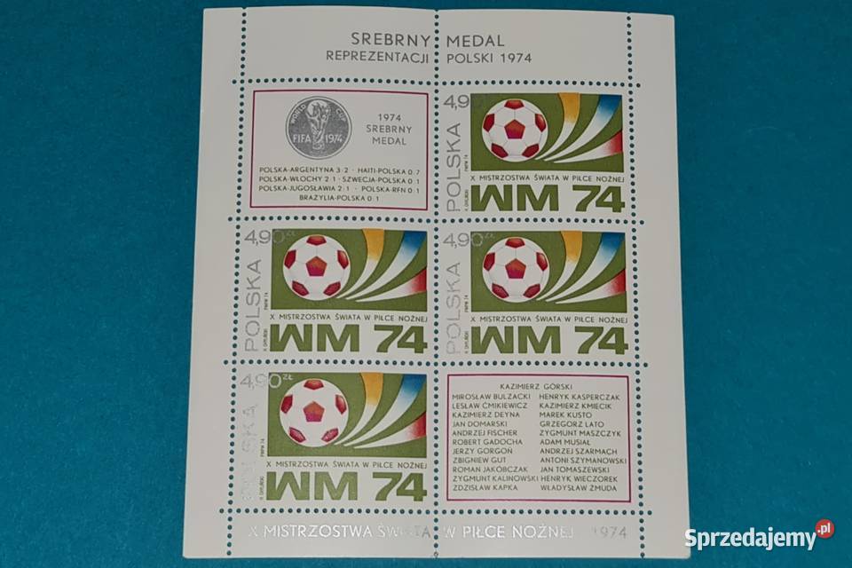 Znaczek Srebrny Medal Reprezentacji Polski 1974r mazowieckie Warszawa