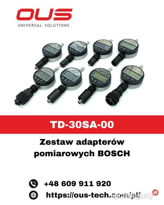 TD30SA00 ZESTAW ADAPTERÓW POMIAROWYCH BOSCH OUS mazowieckie Warszawa sprzedam