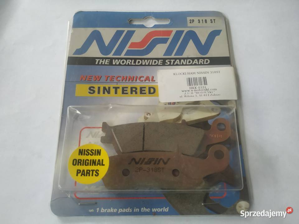 KLOCKI HAMULCOWE NISSIN 318ST DRZ 125 DRZ 400 RM Zabrze