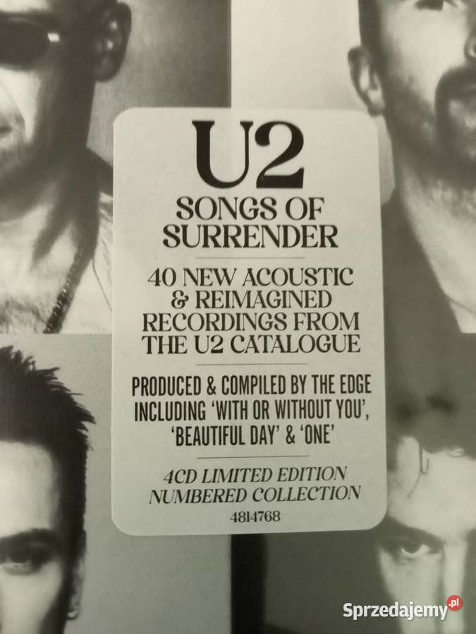 U2 Songs of Surrender 4x cd Nowy 3 i więcej Ząbki