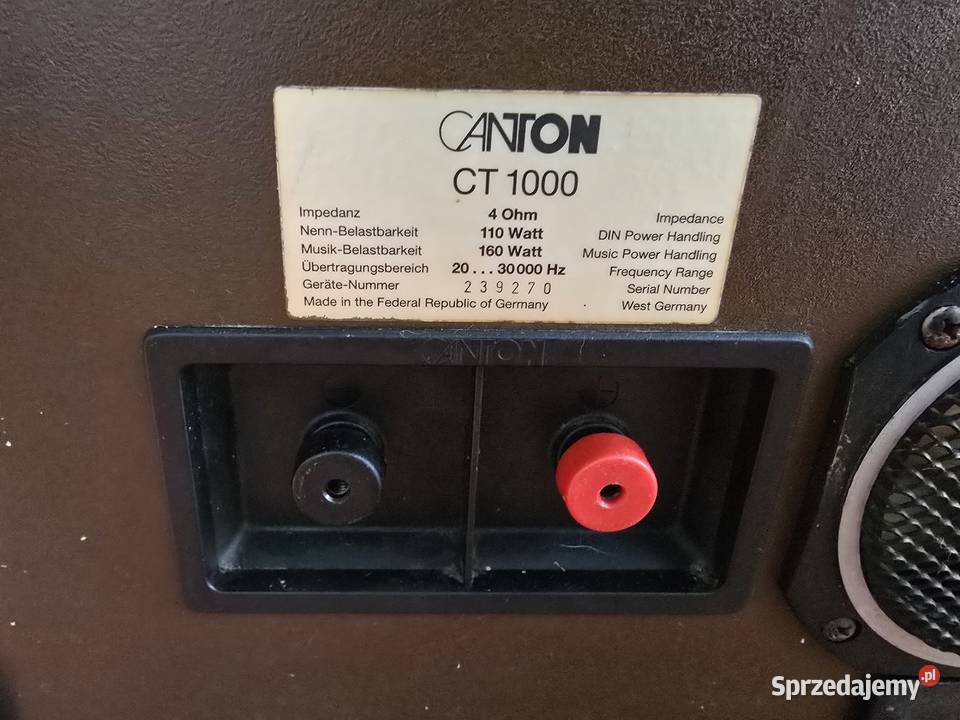 canton ct 1000 vintage duże mocne Chełm Śląski