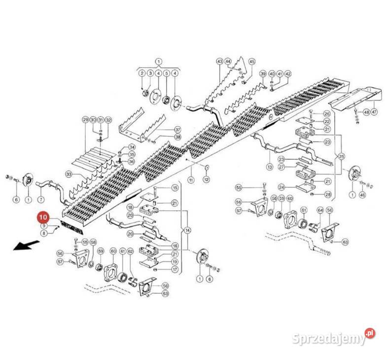 Gumowa osłona wytrząsacza Claas Mega Medion Namysłów