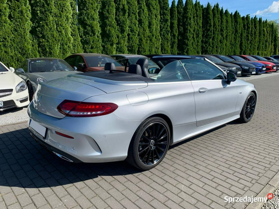 Mercedes C 220 C220d Kabriolet AMG Line Niski srebrny wielkopolskie Baranowo sprzedam