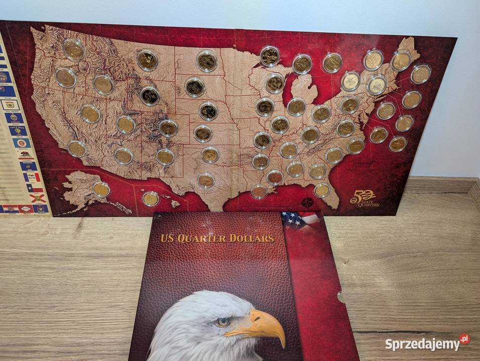 Komplet 50 State Quarters Uszlachetnione Piła