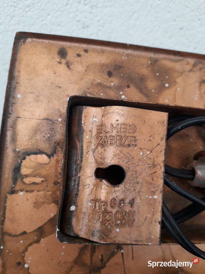 Modernistyczny kinkiet Elmed Zabrze Warszawa