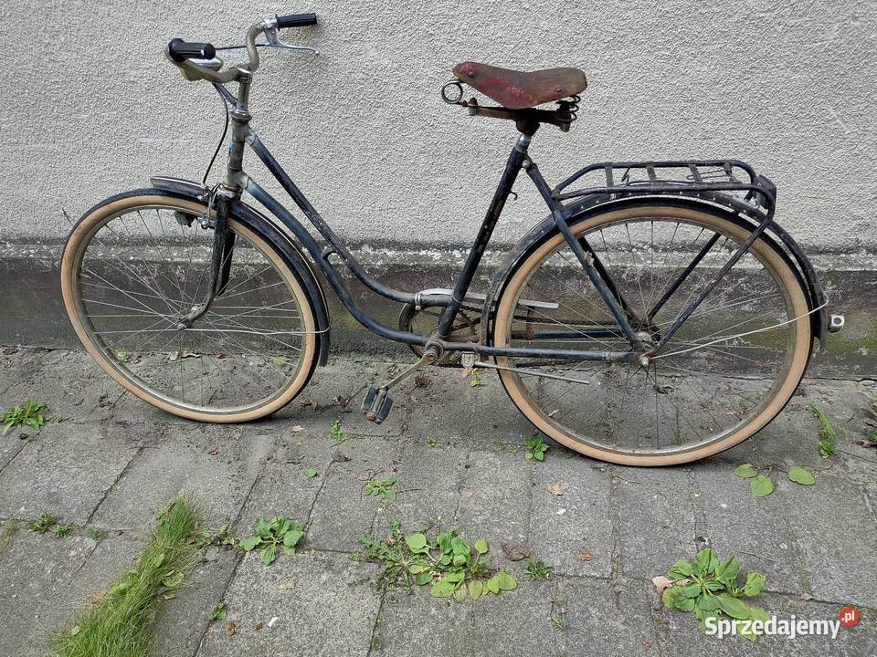 Stary rower vintage retro damka wielkopolskie Kościan