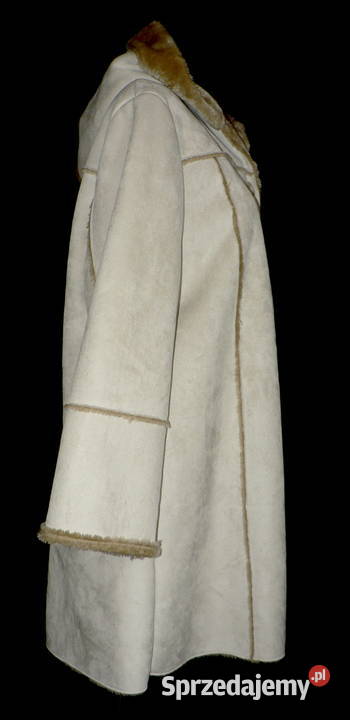 DINOZ oldschoolowy płaszczykeko kożuszek 44 Rozmiar 44(XXL) Łódź