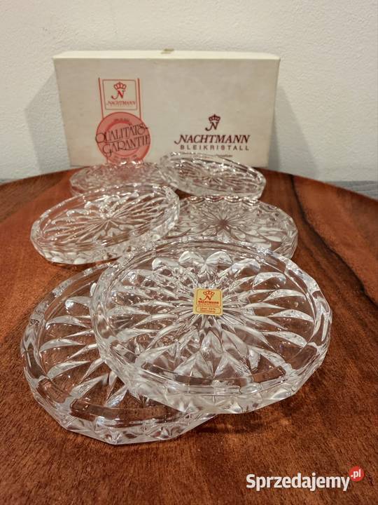 Kryształowe podkładki na kieliszki Cybinka