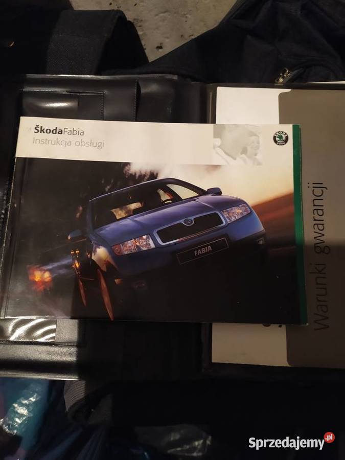 Instrukcja obsługi Skoda Fabia w etui Ostrołęka sprzedam