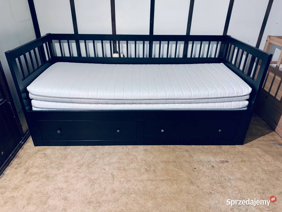 Łóżko leżanka IKEA HEMNES Lite drzewo 2 materace śląskie Rybnik sprzedam