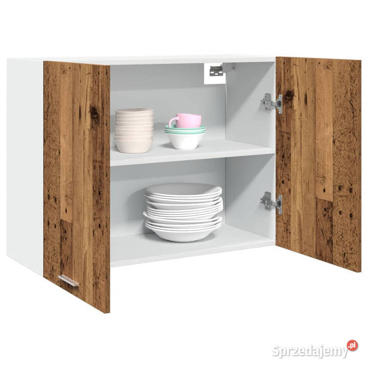Szafka wisząca stare drewno 80x31x60 WM856110 Warszawa