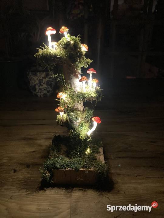 Dekoracyjna lampa leśna handmade Kraków