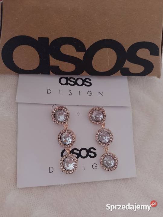 ASOS Bogato zdobione kolczyki ślubne z Londynu Kraków
