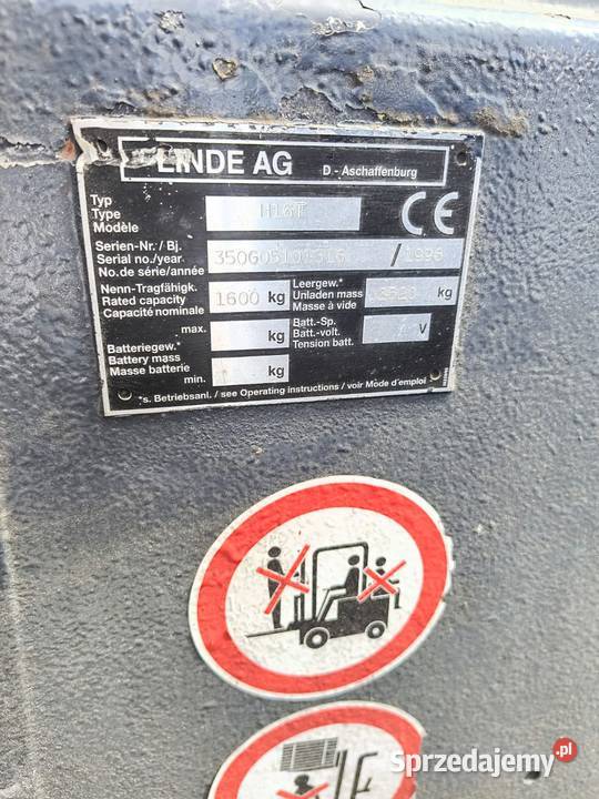 Wózek Widłowy Linde H16T LPG Ciasna