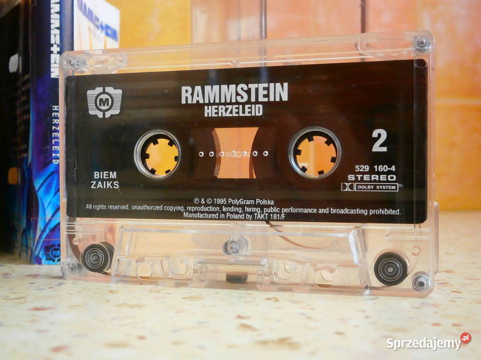 Kaseta audio Rammstein Herzeleid dobra kaseta Łódź