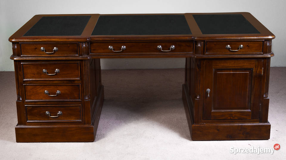 Nowe biurko angielskie 180 cm gabinet dwustronne 80119