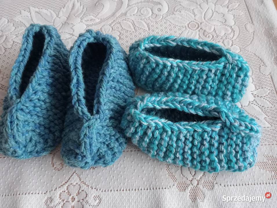 2 pary niebieskich kapci 3537 Złotów