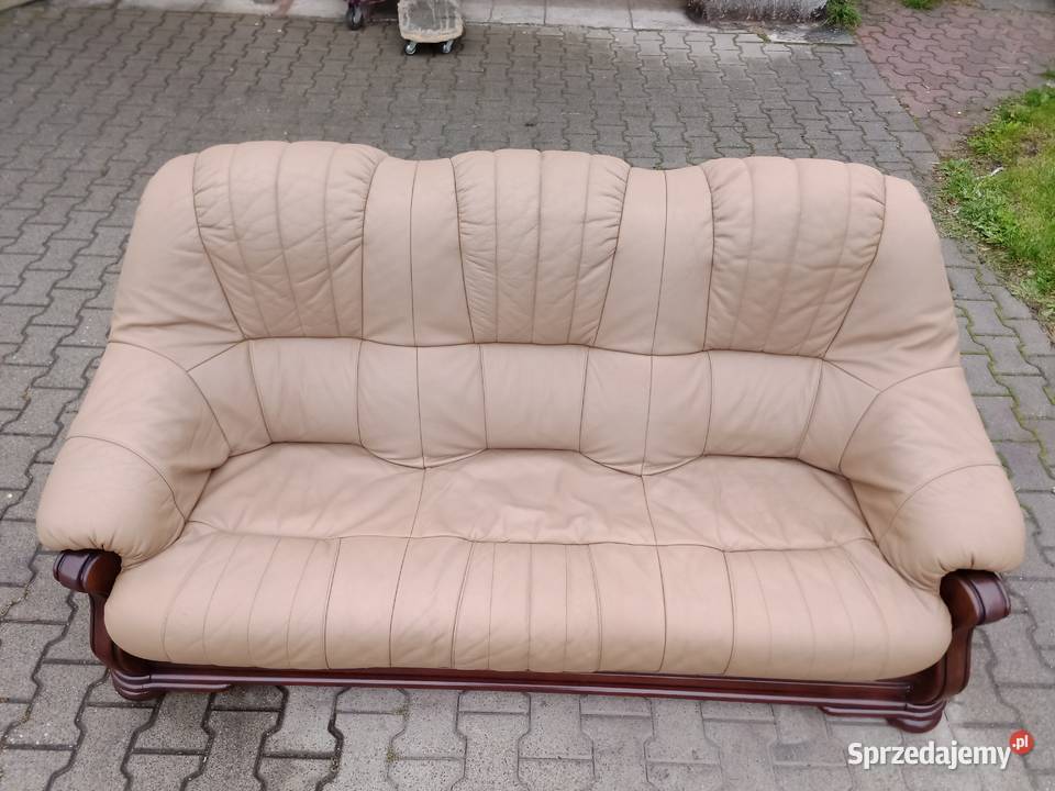 Komplet Wypoczynkowy BROWN 321 i Ława Dąb skóra Komplety wypoczynkowe Kozy