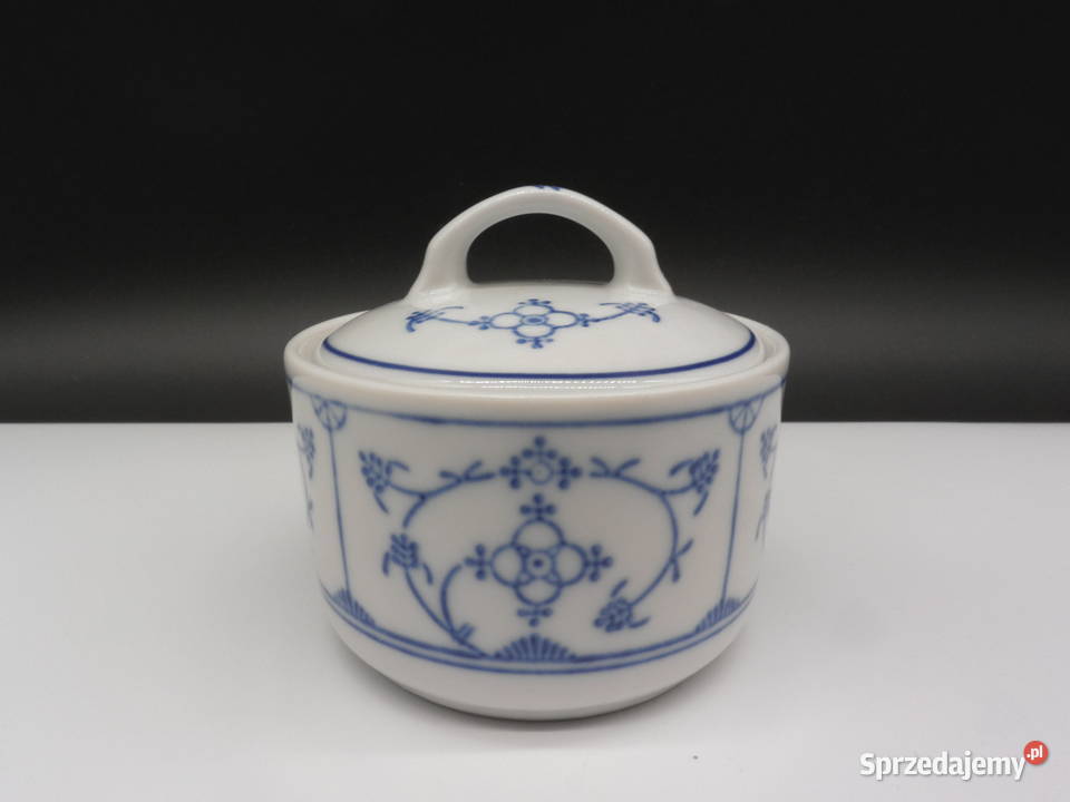 Porcelanowa cukiernica wzór słomkowy Jger Raszków