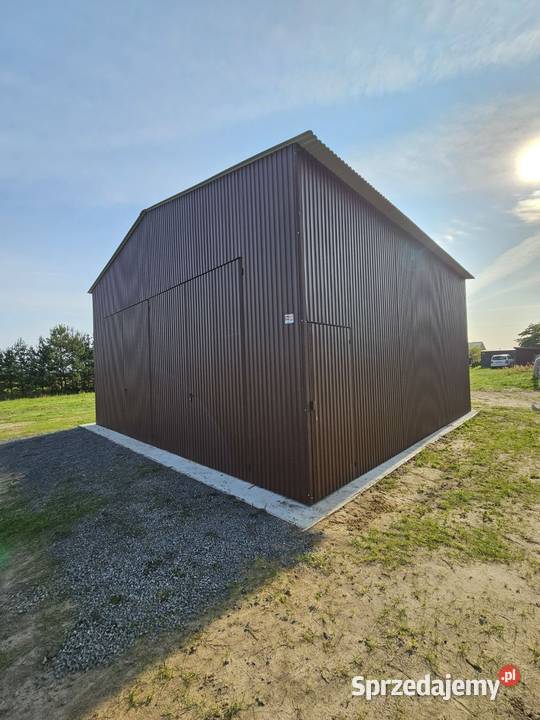 Grafitowy Garaż blaszany Magazyn na maszyny Sprzedaż sprzedam