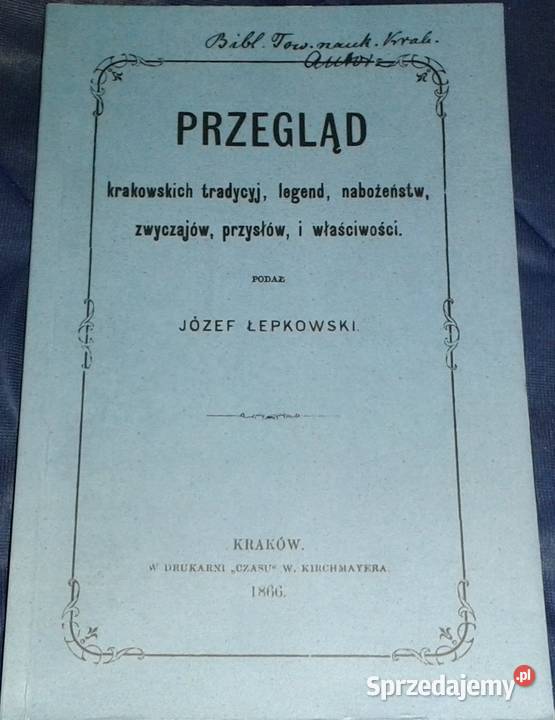 Przegląd krakowskich tradycyj nabożeństw Józef sprzedam