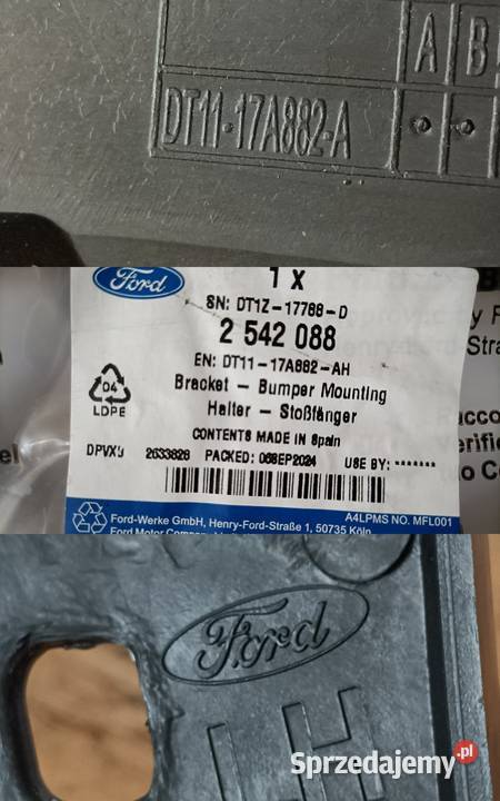 FORD TRANSIT TOURNEO CONNECT 13 ŚLIZG ZDERZAKA Pleszew