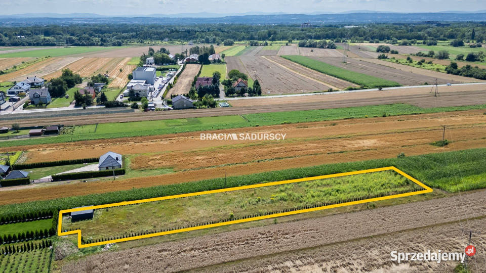 Grunt Kraków 986m2 gaz małopolskie