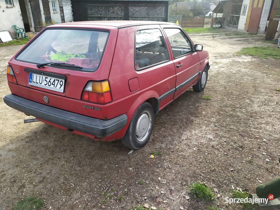 VW Golf II 1990 czerwony