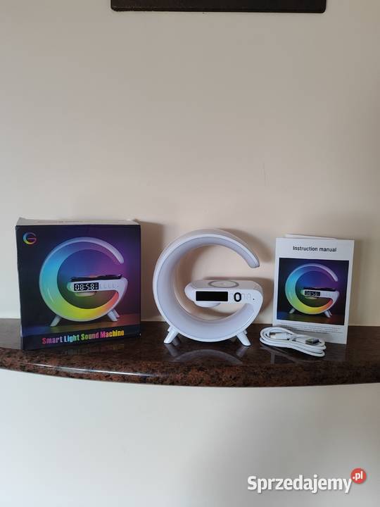 Budzik Zaokrąglony RGB z Ładowaniem Indukcyjnym sprzedam