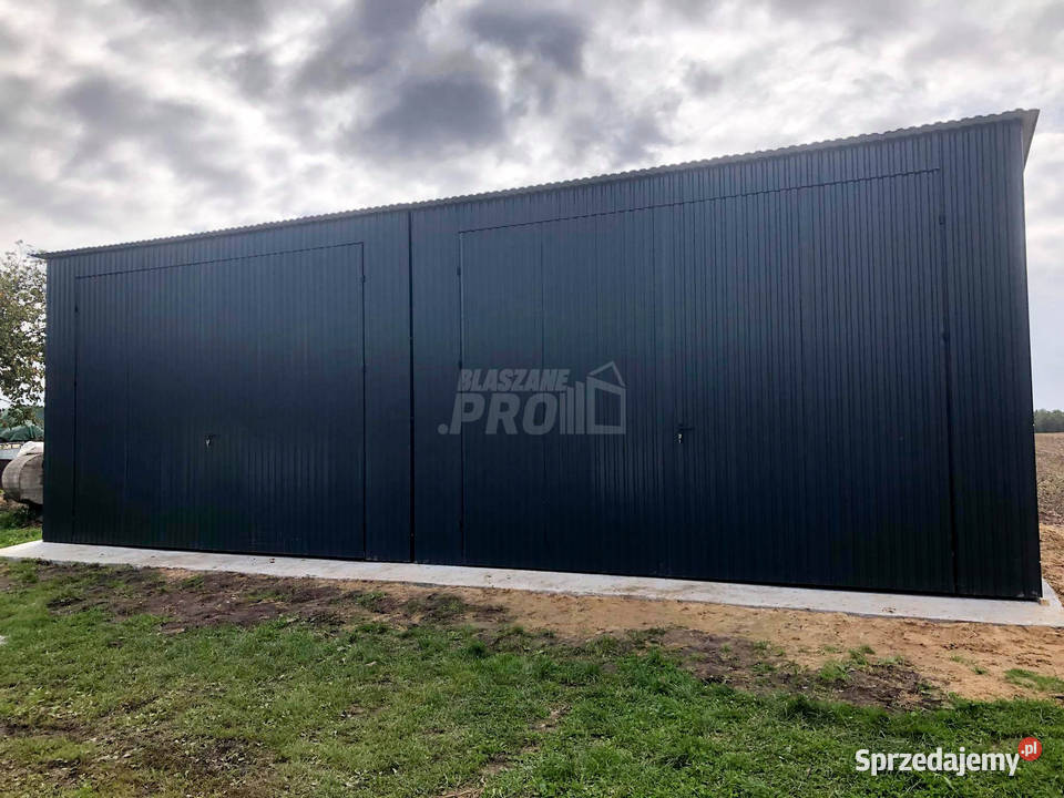 Hala Garaz blaszany 8x6 ścianka działowa Brama Krośniewice sprzedam
