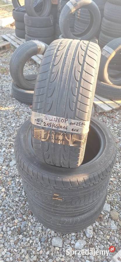 215 45 R16 Dunlop 2 lato PROMOCJA 45 Samochodowe śląskie sprzedam