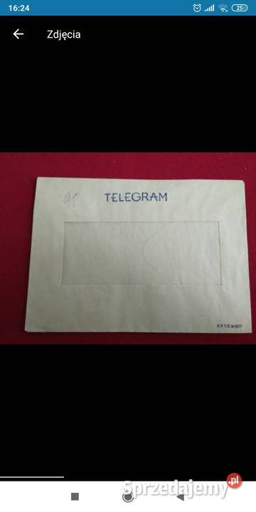 Koperta telegram Pozostałe dolnośląskie Bolesławiec