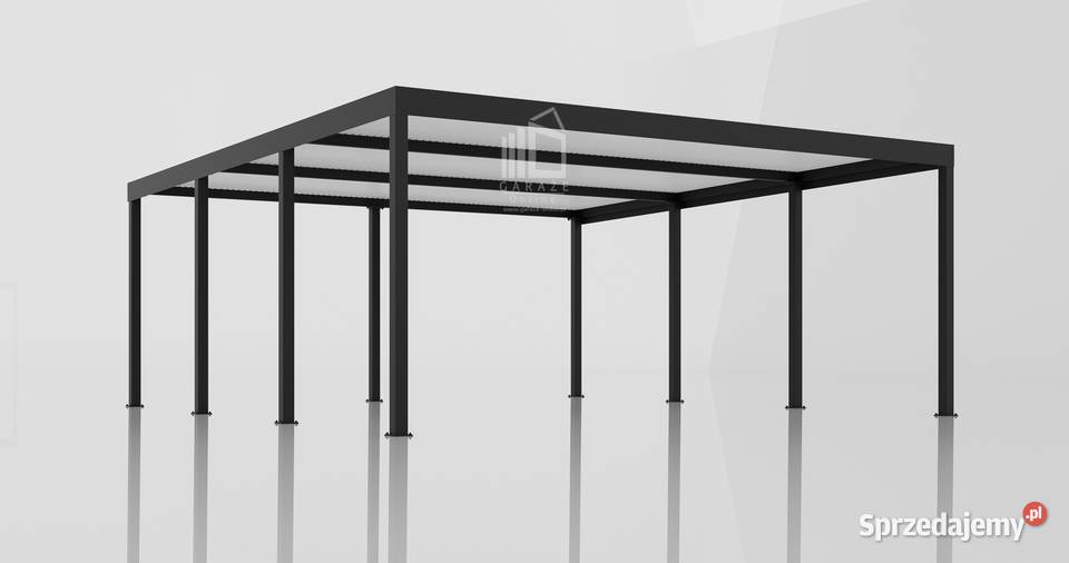 CarPort PREMIUM Wiata samochodowa 6x55 Antracyt wielkopolskie