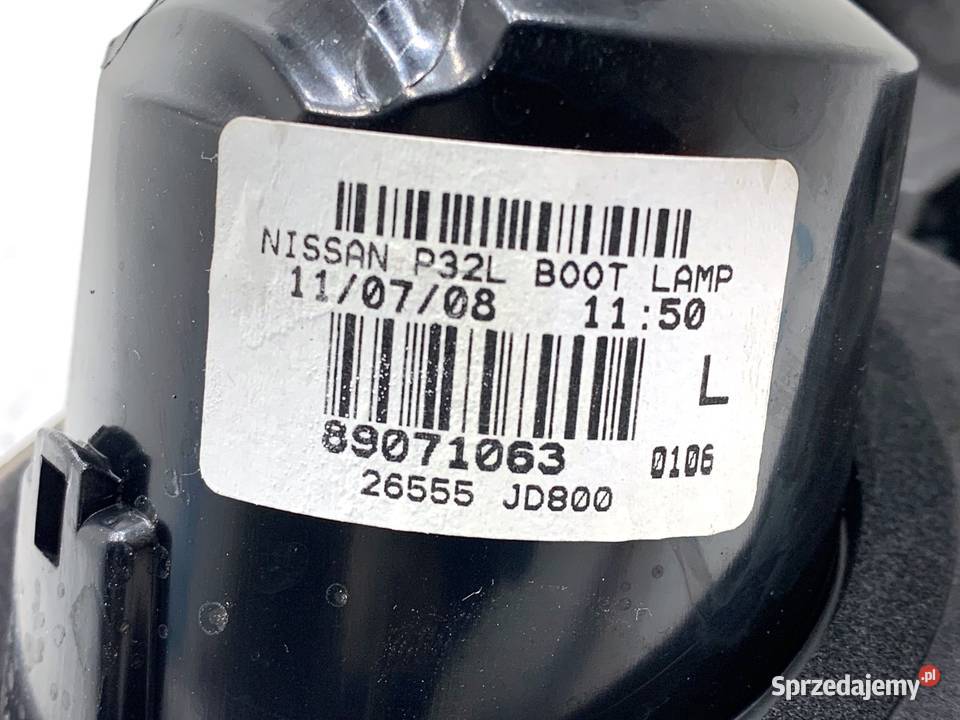 LAMPA TYŁ LEWA WEWNĘTRZNA NISSAN QASHQAI J10