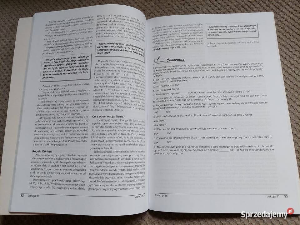 LMM zestaw kursu naturalnego planowania rodziny Kraków sprzedam