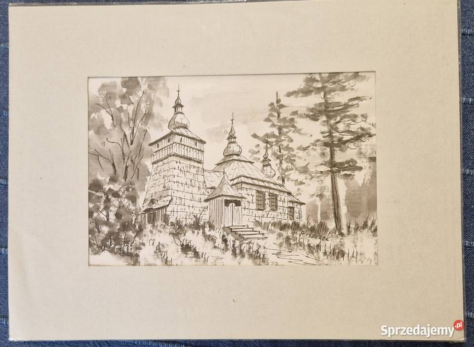 Komplet dwóch OBRAZÓWRYSUNKÓW Andrzeja Piszczka Lublin