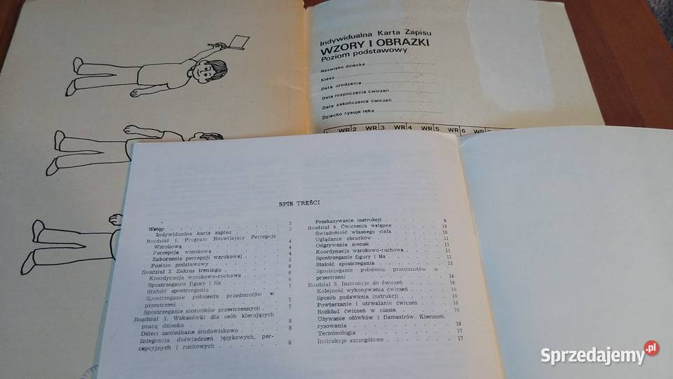 Wzory i obrazki program rozwijający percepcję psychologia, socjologia Gdańsk sprzedam