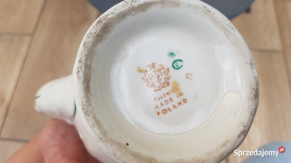 Tułowice dzbanek I filiżanka z lat 50 Myszków