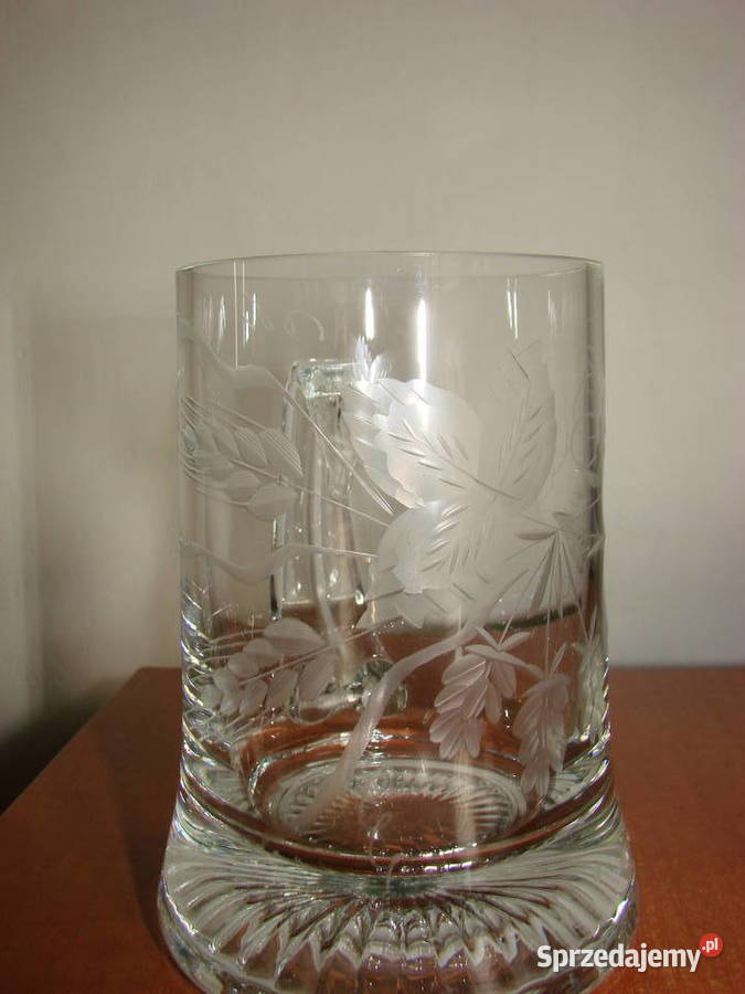 szklany kufel Porcelana i szkło Pruszcz Gdański