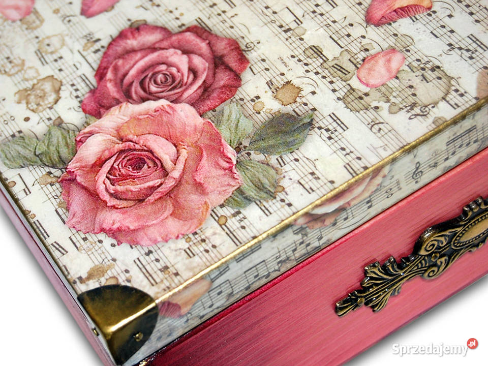 HERBACIARKA pudełko drewniane 12przegród RÓŻE kujawsko-pomorskie Bydgoszcz