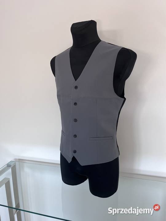 Kamizelki kelnerskie jasny grafit różne rozmiary Gastronomia dolnośląskie Wrocław