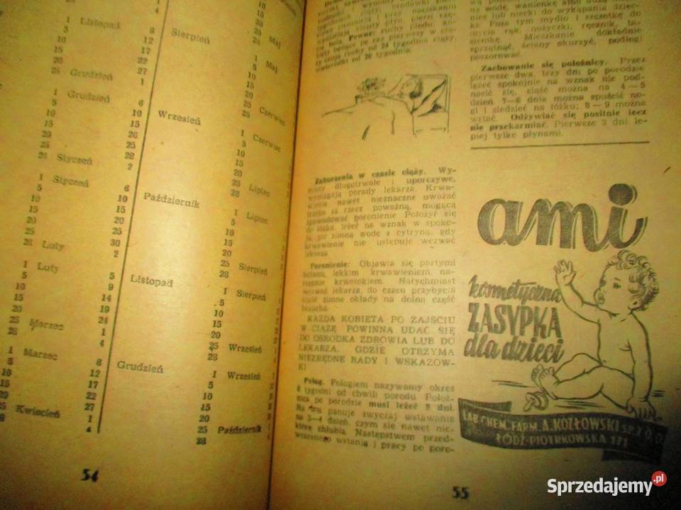 Kalendarz Polski 1960r kalendarz Łódź sprzedam