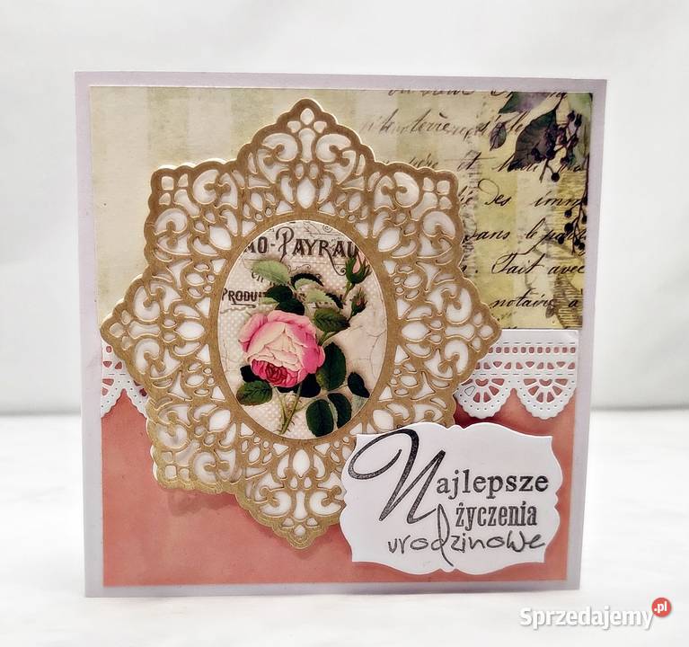 Kartka urodzinowa ręcznie robiona Kartki okolicznościowe Wejherowo