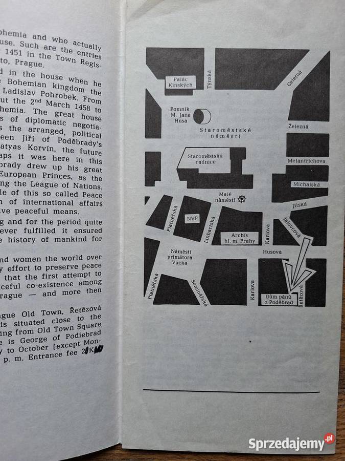 Plan miasta Praga Praha inf turystyczne 7 Kraków