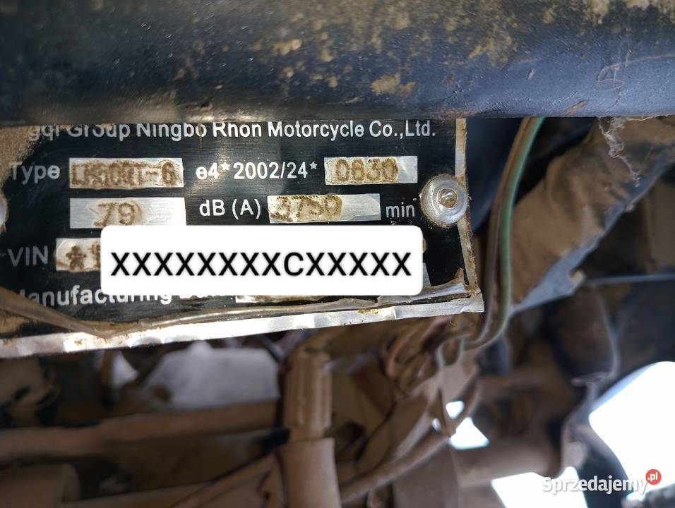 Dokumenty Skuter Rok produkcji 2008 Parczew sprzedam