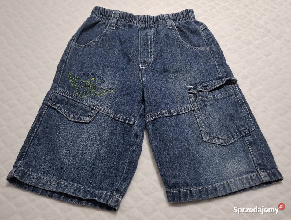 Krótkie spodenki dżinsowe uniseks niebieskie 114 Rozmiar 114 śląskie