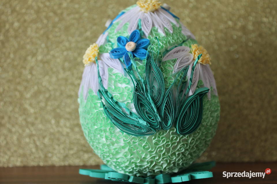 Jajka wilekanocne quilling Białogard sprzedam